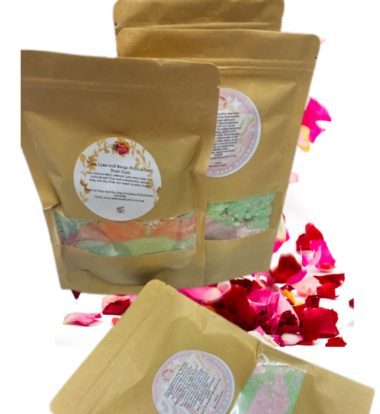 Bubble Bath Bomb Dust in Thai Lime and Mango Scent - Various Weights Available