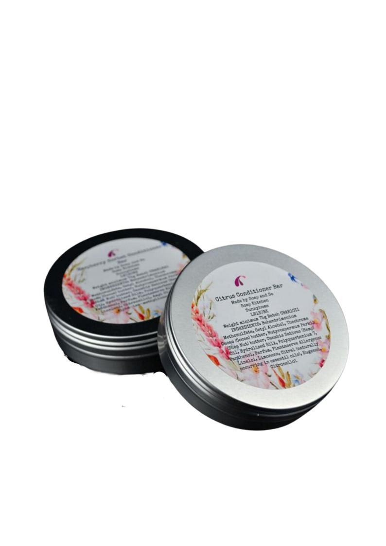 Refreshing Citrus Oil Conditioner Bar Made with Shea, Cocoa Butter, Hemp Oil and Liquid Gold Argan Oil