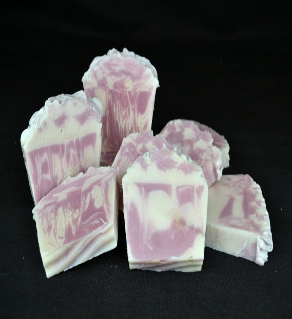 Luxury Raspberry Creamer Soap Slice - Vegan - SLS Free