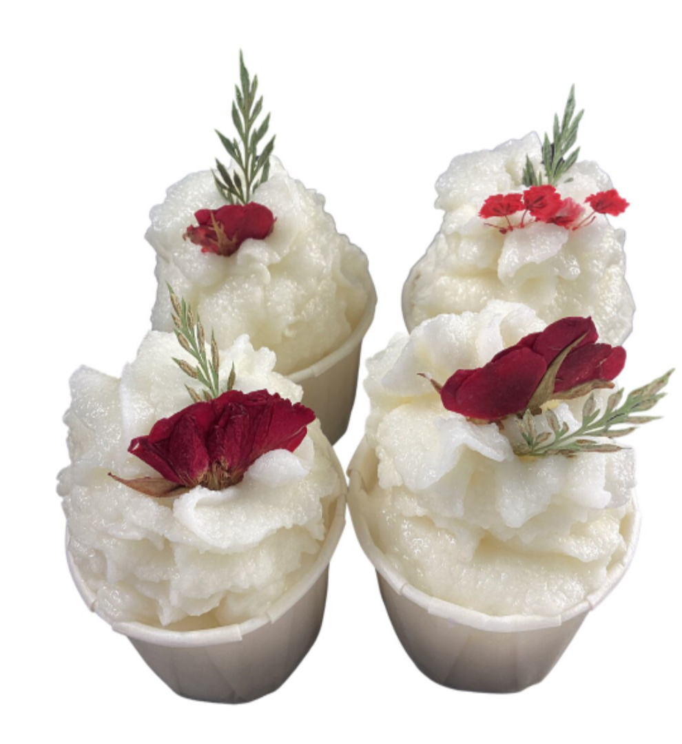 Luxury Handmade Shea and Cocoa Butter Bath Creamer in Miss Daisy - Mini Cupcake Creamer