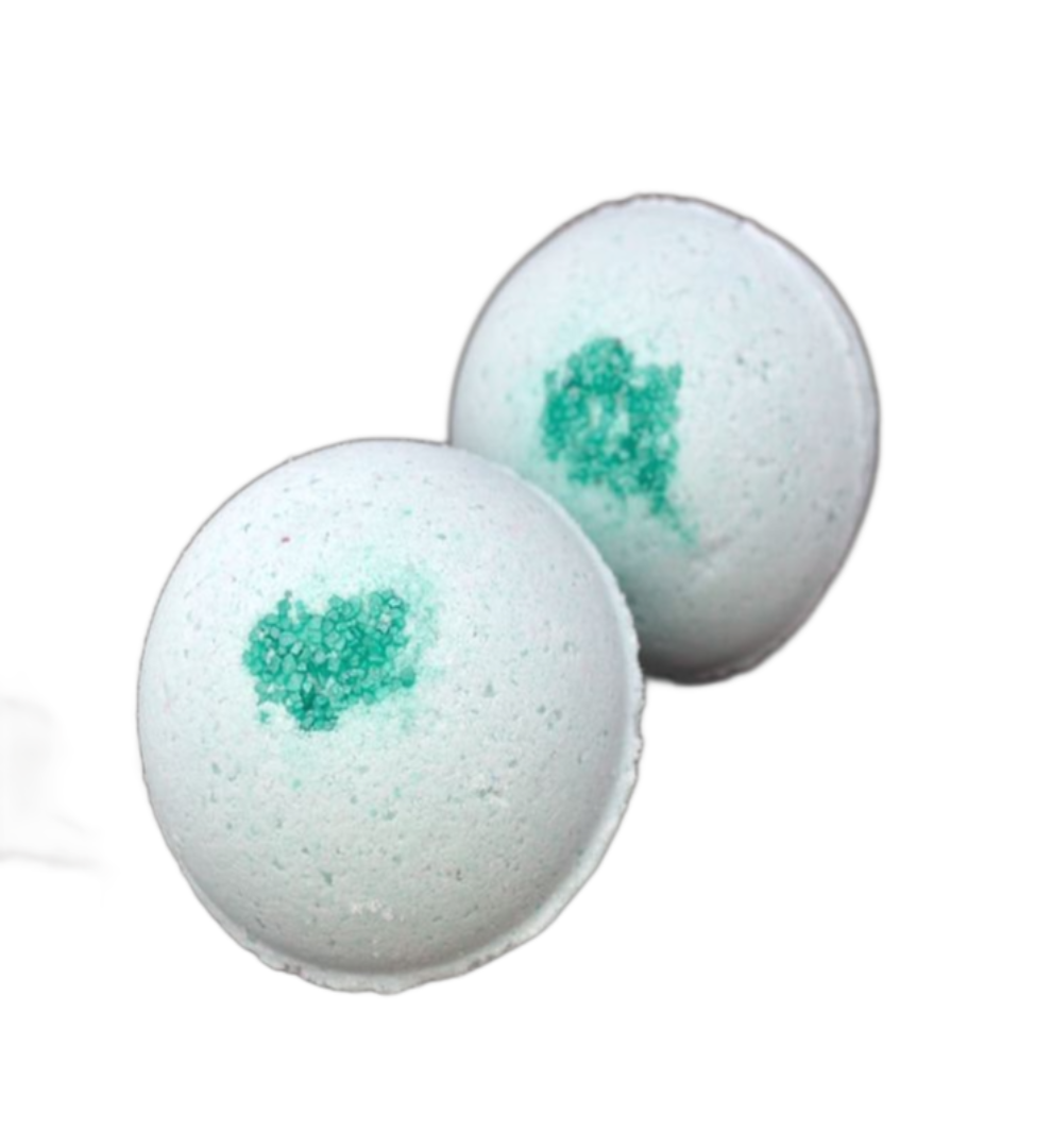 Cleanse and Reset Herbal Hemp Pure Grapefruit and Sage Oil Jumbo Bath Bomb with Natural Salts, Hemp and Olive Oil and Clays