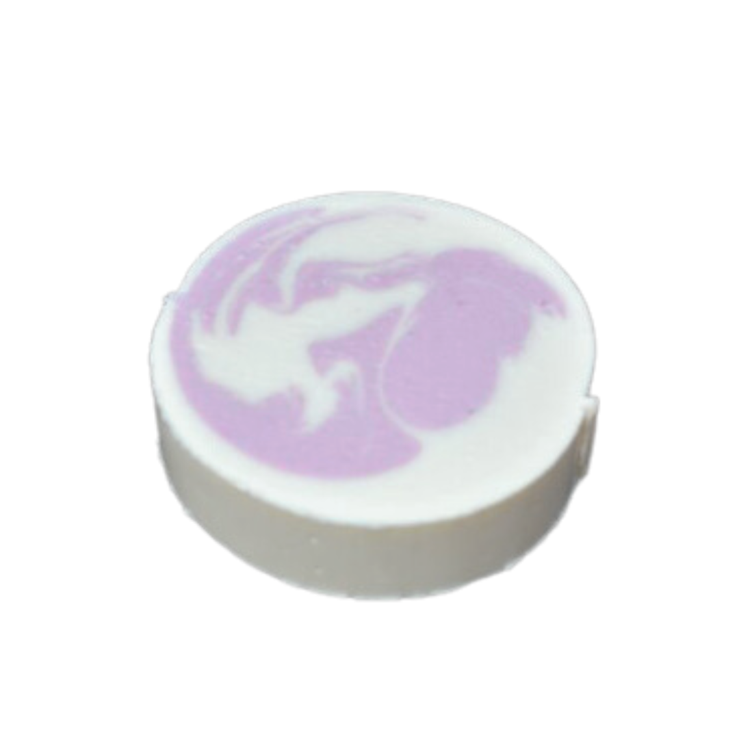 Handmade Cold Process Shampoo Bar in Raspberry Fizz with Panthenol in a Travel Tin/Refillable Bar