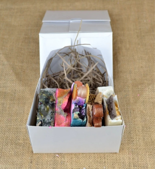 Handmade Soap Gift Set - 5 Different Cold Process Soaps - Vegan Soap Gift