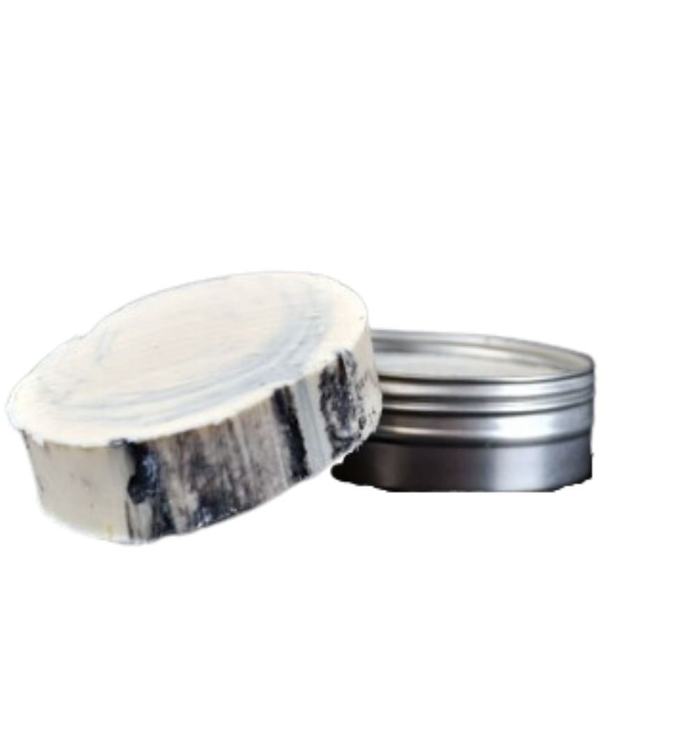Handmade Cold Process Shampoo Bar with Oak Smoke and Embers with Panthenol in a Travel Tin/Refillable Bar