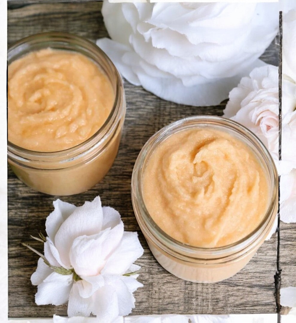 Luxury Orange, Basil and Lime Foot Scrub with Clay, Salts and Apricot Kernel Oil