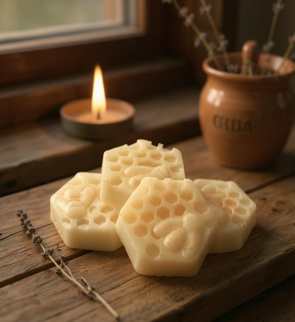 Honey Soap in Sweet Orange Oil, Made with Honey from our Hives