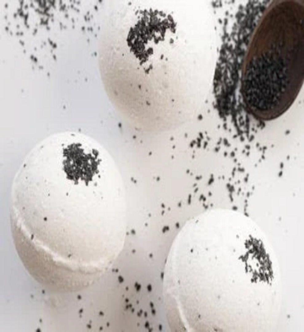 Breathe Clear Herbal Hemp Pure Patchouli Oil and Sandalwood Jumbo Bath Bomb with Natural Salts, Hemp and Olive Oil and Clays