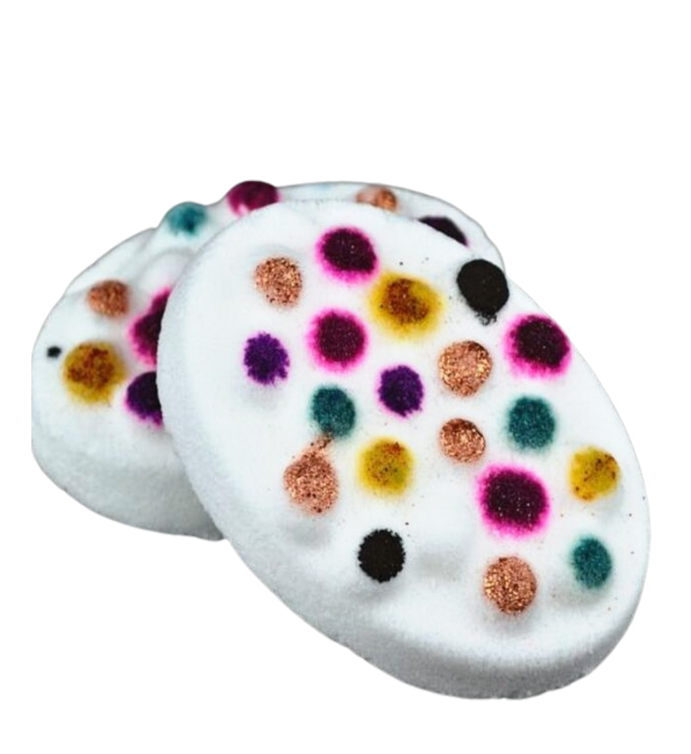 The Wanderer by Friedrich a Colourful Bath Bomb in Coconut Fragrance and Hand Painted Colours.
