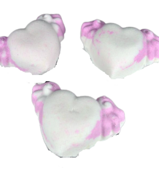 Strawberry Mallow Winged Heart - Loved One Bath Bomb