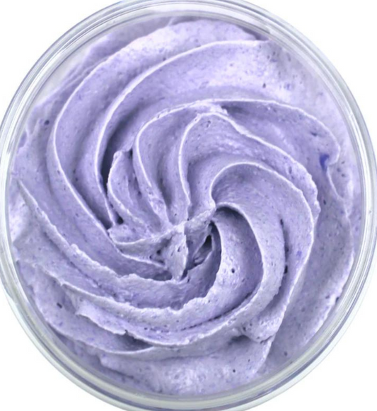 Luxury Parma Violet Whipped Soap with Shea Butter and Sweet Almond Oil