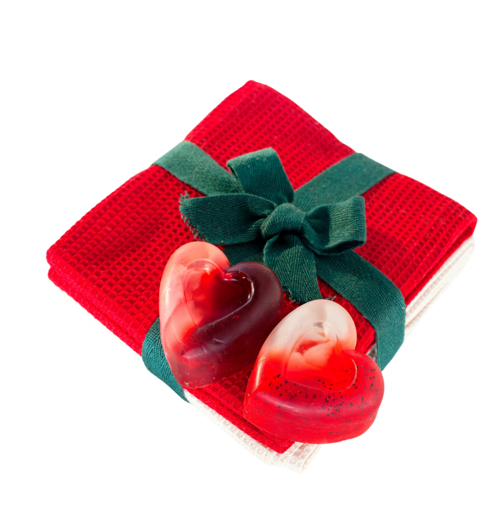 Heart Shampoo Bar in Watermelon with Shea Butter, Liquid Gold Argan Oil and Vitamin B5