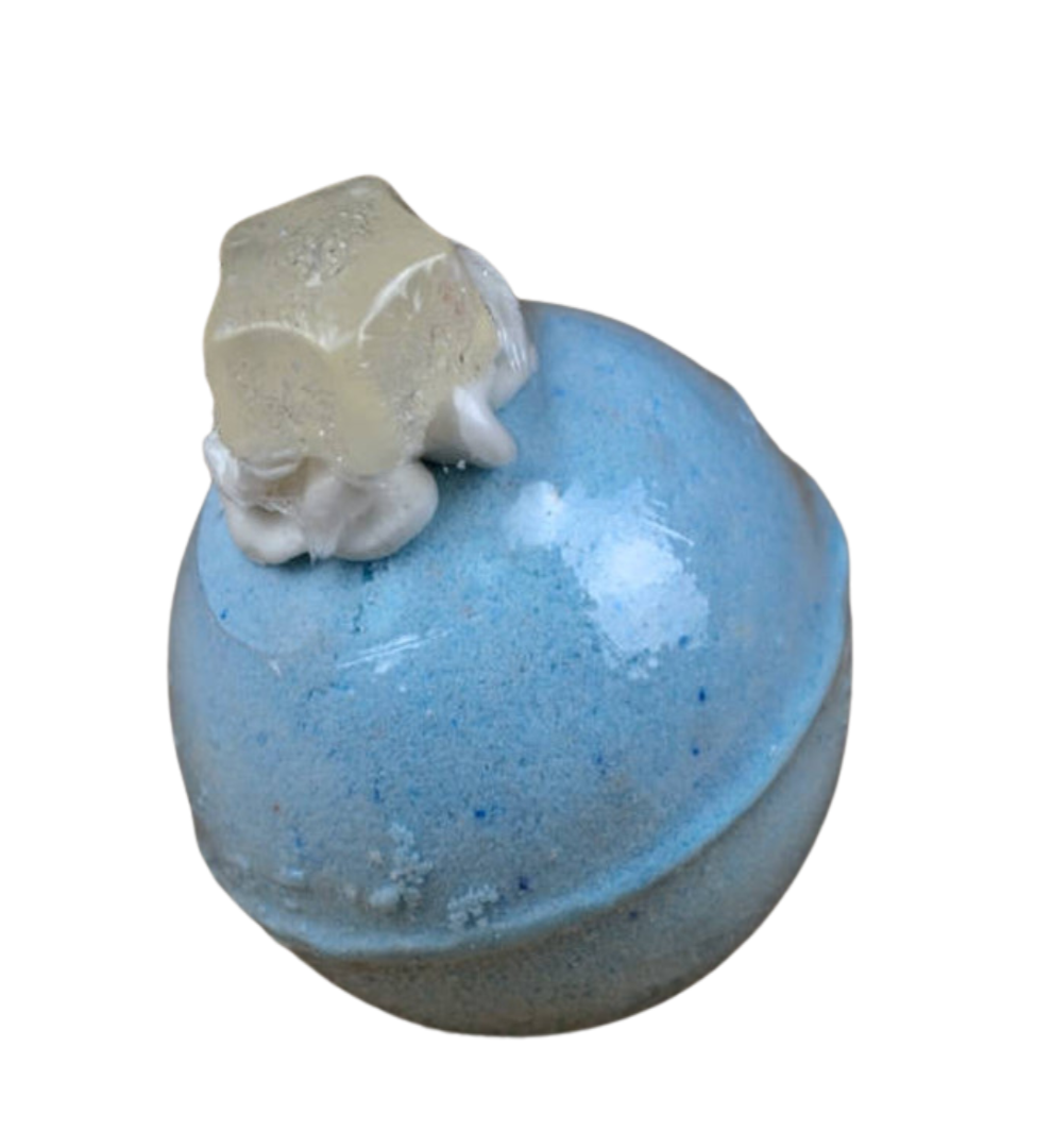 Wish Upon a Star Bath Bomb with White Rose Fragrance with Shea butter and Olive Oil
