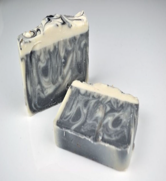 Luxury Patchouli and Charcoal Soap Slice - Vegan - SLS Free - Cold Process Soap