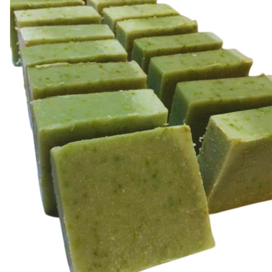Fresh Cucumber and Mint Soap Slice with Spearmint and Lemon Essential Oils, Palm Free