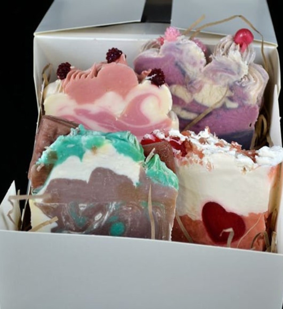 Pick and Mix Soap and Bath Bomb Gift Box 4 for £15 in a Gift Box