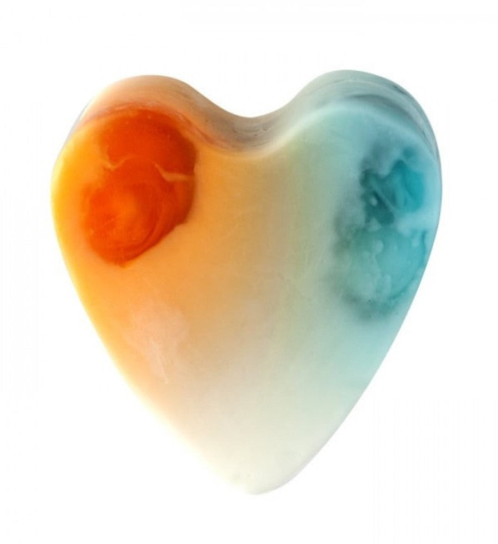 Heart Shampoo Bar in Orange, Basil and Lime with Shea Butter, Liquid Gold Argan Oil and Vitamin B5