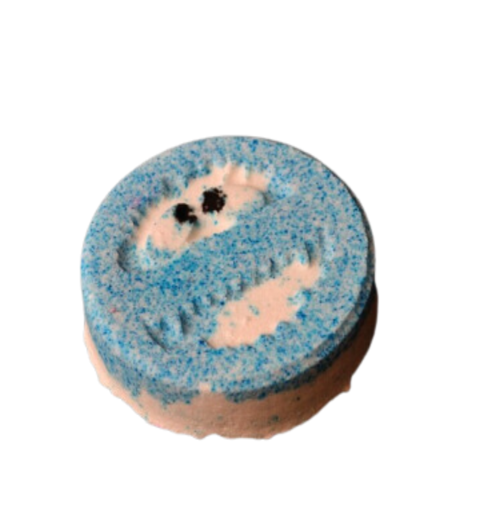 Yeti Snow Monster Bath Bomb in Ever-Rest Pink Lemonade Fragrance with Shea Butter and Olive Oil