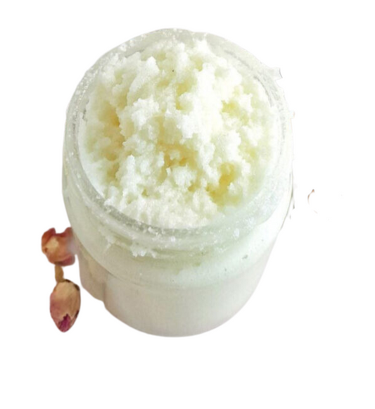 Luxury Body Scrub in Snow Baby Scent with Apricot Kernel Oil for a Perfect Polish